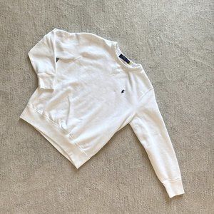 Polo Ralph Lauren White Sweatshirt, Men's Size Small